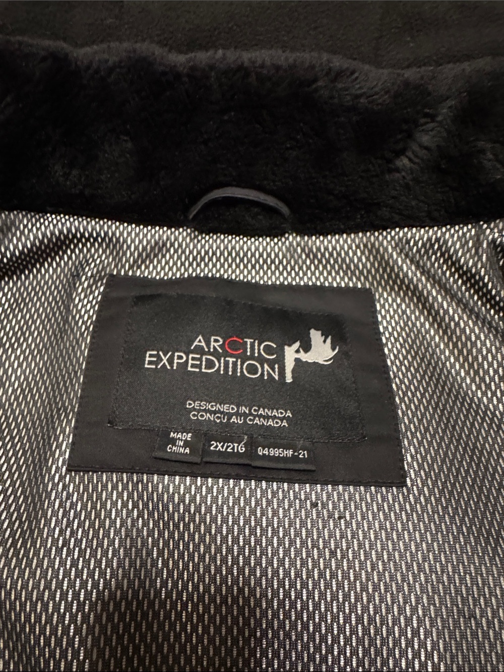 Arctic Expedition Black Faux Fur Trim Parka - Picture 7 of 8